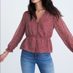 SOLD New Madewell Overture Floral Top